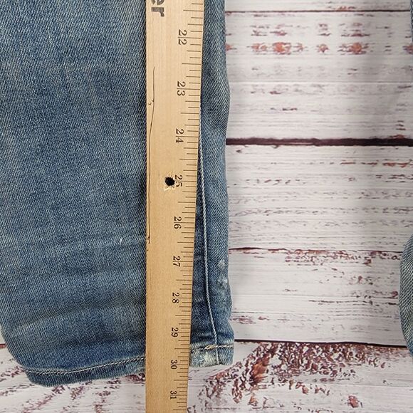 Diesel Jeans Womens 27 X 30 Blue Getlegg Slim Skinny Low Rise Distressed Denim - Picture 7 of 16